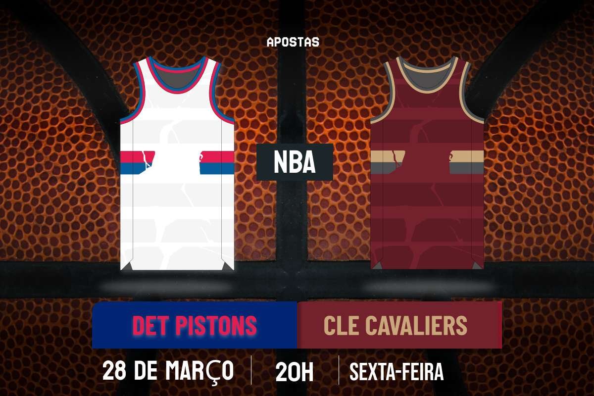 Palpite Detroit Pistons x Cleveland Cavaliers – NBA – 28/03/2025