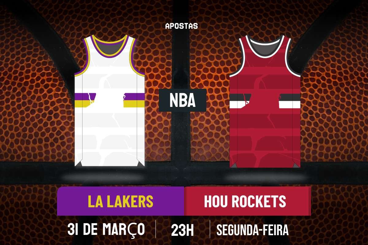 Palpite Los Angeles Lakers x Houston Rockets – NBA – 31/03/2025